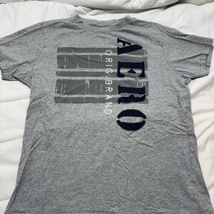 Aeropostale Gray Graphic Tee Mens small- see measurements no tag